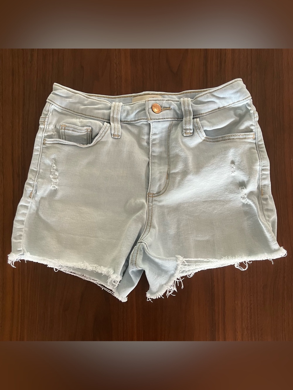 Target Universal Thread High Rise Midi Denim Shorts 2R